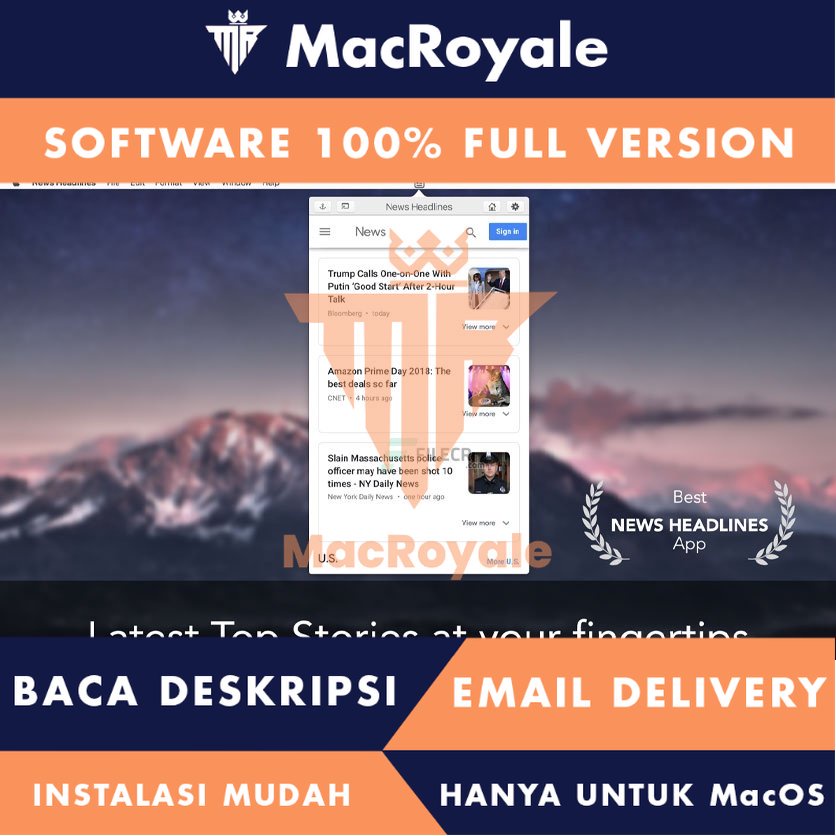 [MacOS] News Headlines App for Google Full Version Lifetime Full Garansi