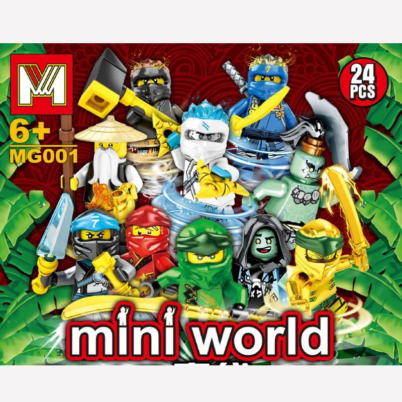 Blind Bag Iron Man Ninja Naruto Spider-Man Marvel Minecraft Minifigure Sasuke UchihaBrick Mainan Cosmic Superman