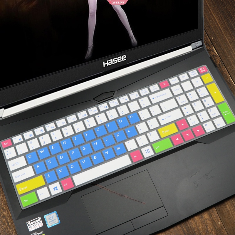 15.6inch Film Pelindung Keyboard Baru Cocok Untuk Shenzhou HASEE Z7M Z7-KP7SC KP5SC Tahan Air Silikon Penutup Pelindung Keyboard Laptop Debu-Bukti Ultra-Tipis [ZXL]