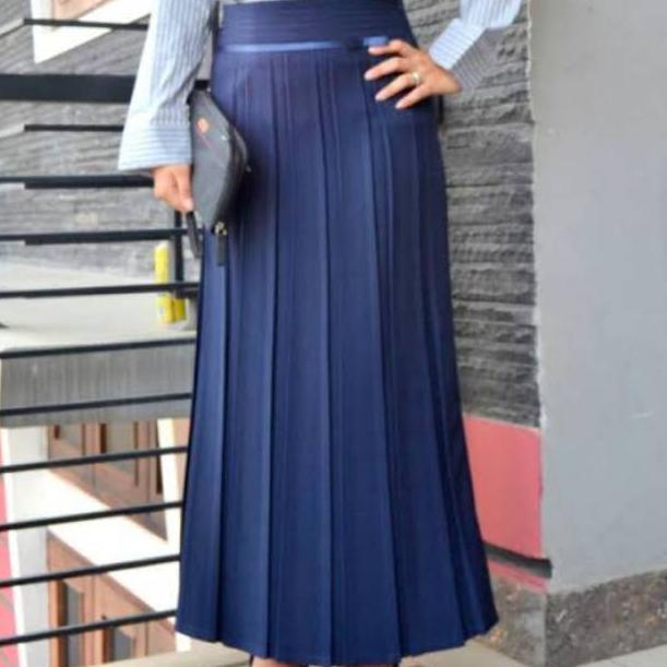 MENARIK ROK KERJA PLISKET WANITA / ROK REMPEL KERJA / ROK KERJA FORMAL / ROK KANTOR / ROK PLISKET PR