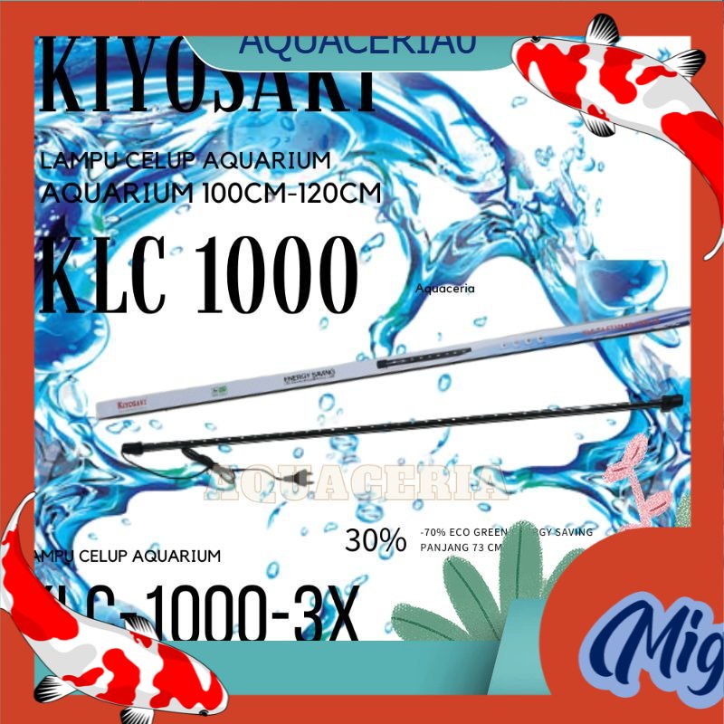 Lampu celup Aquarium 1 meter 3 mode warna KIYOSAKI KLC 1000 3X Lampu LED aquarium 3 MODE 18 WATT