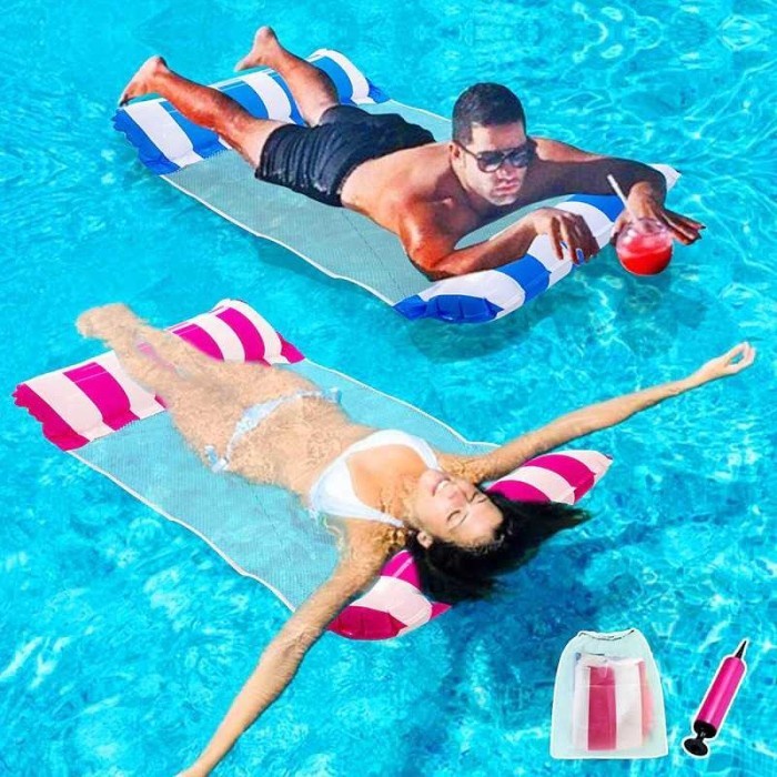 BAROKAH GAMIS Pelampung Renang portable Kursi Hammock Water Bed water floating