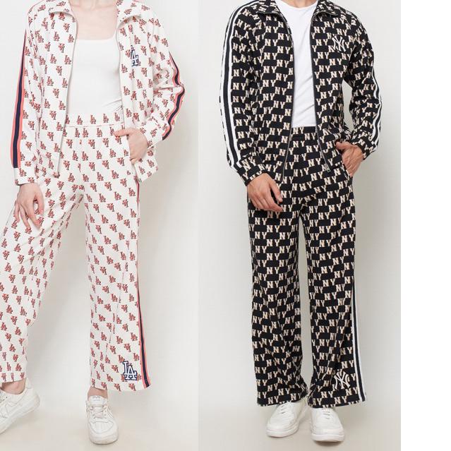 ✹ MLB SET - Monogram Logo Jacket & Straight Pant ✲