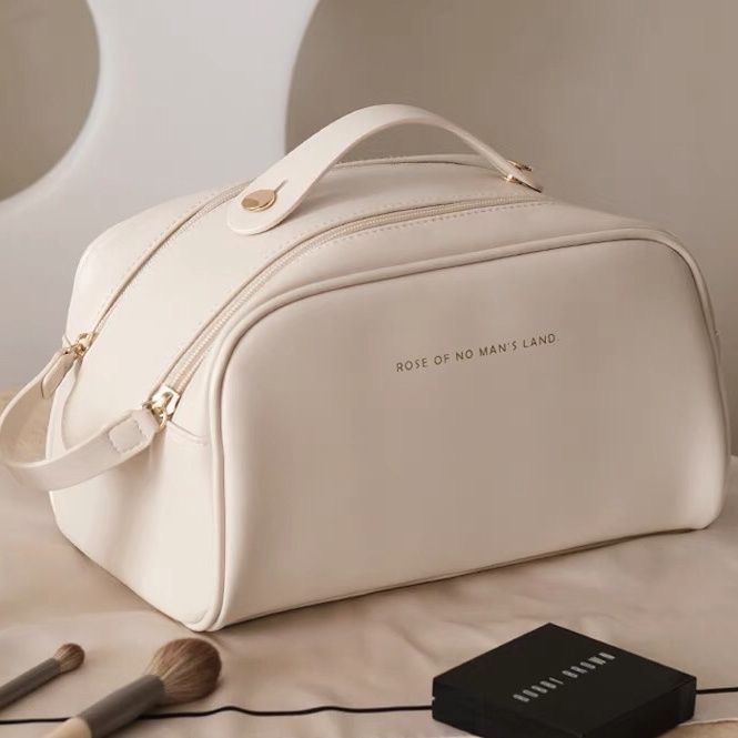 Tas kosmetik berkapasitas besar tas kosmetik portabel kelas atas tas cuci perjalanan dalam tas penyimpanan makeup