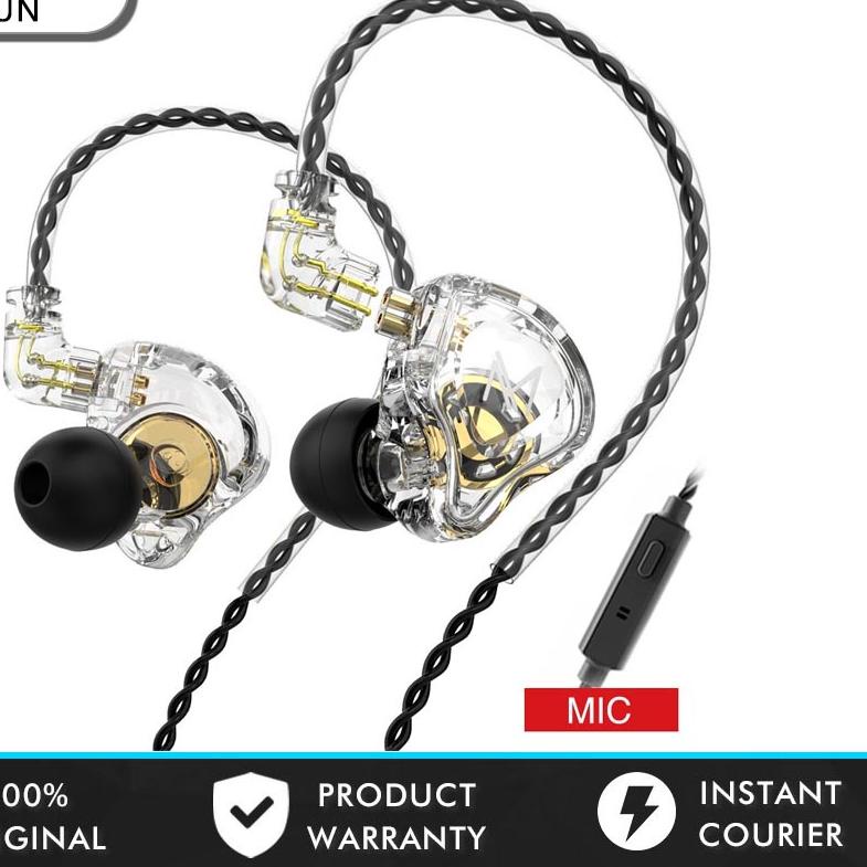 ➻ TRN MT1 Earphone with Mic alt kz edx cca ca2 ✰