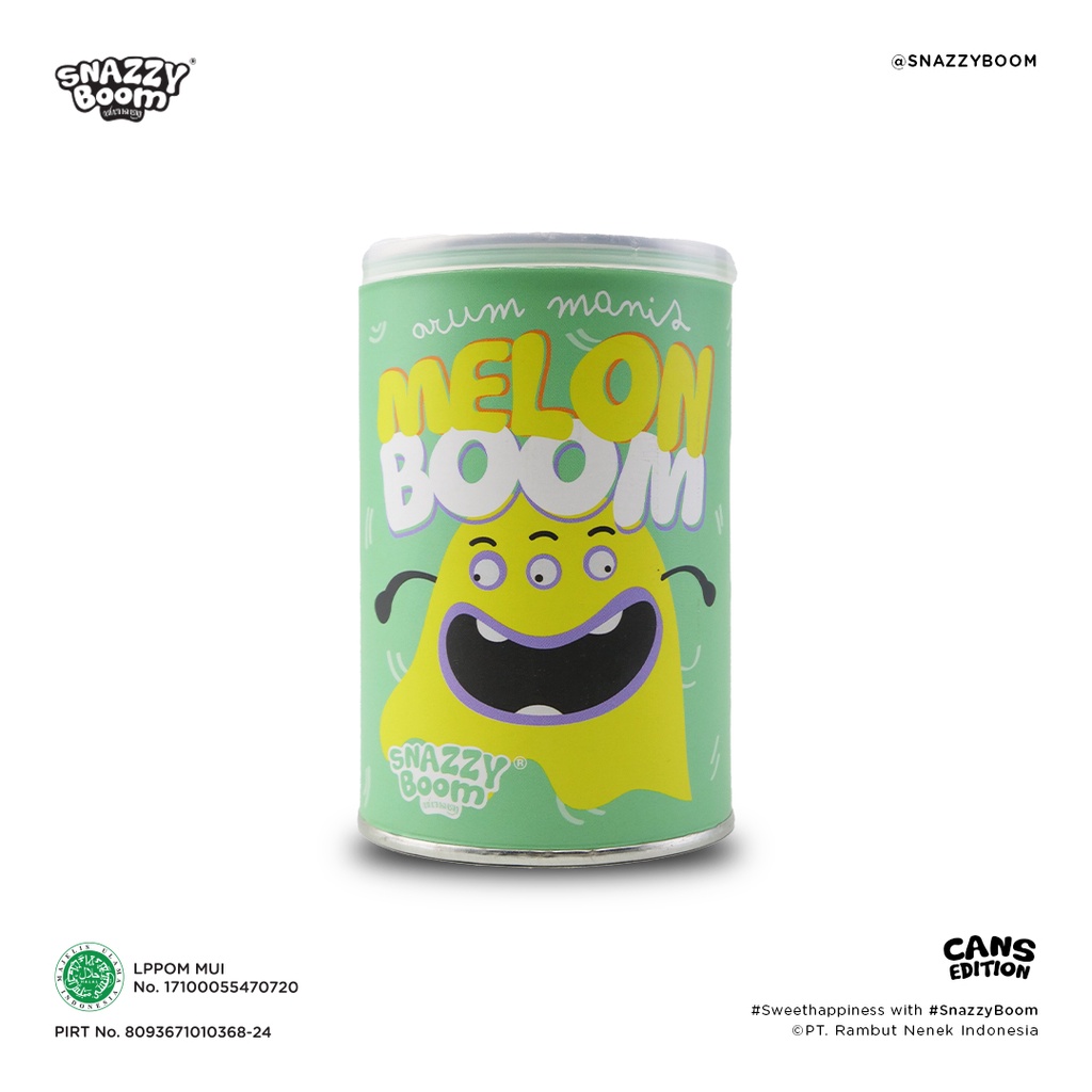 

Snazzy Boom Melon Cans Edition - Arum Manis / Gulali / Rambut Nenek / Arbanat / Cotton Candy