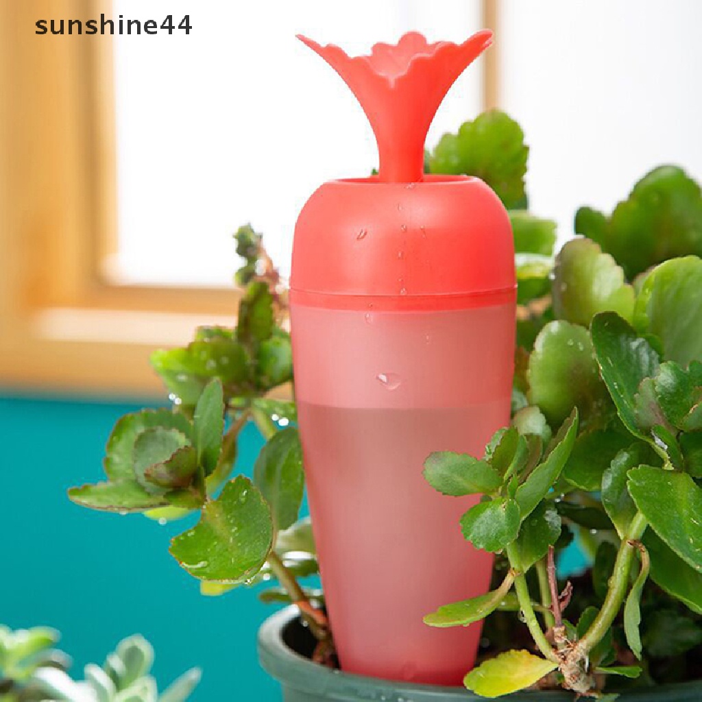 Sunshine Wortel Besar Self Watering Alat Taman Plastik Travel Dripper Irigasi Device ID