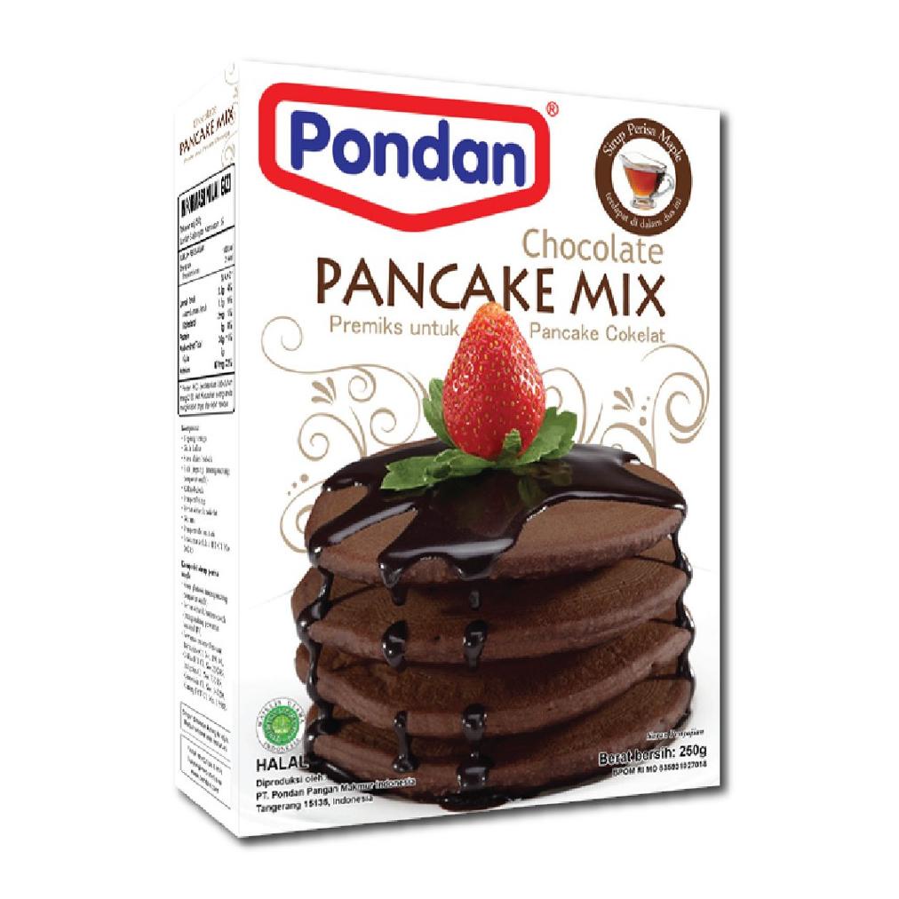 

Pondan Pancake Coklat 250g Tepung Premix Pancake Instant Chocolate