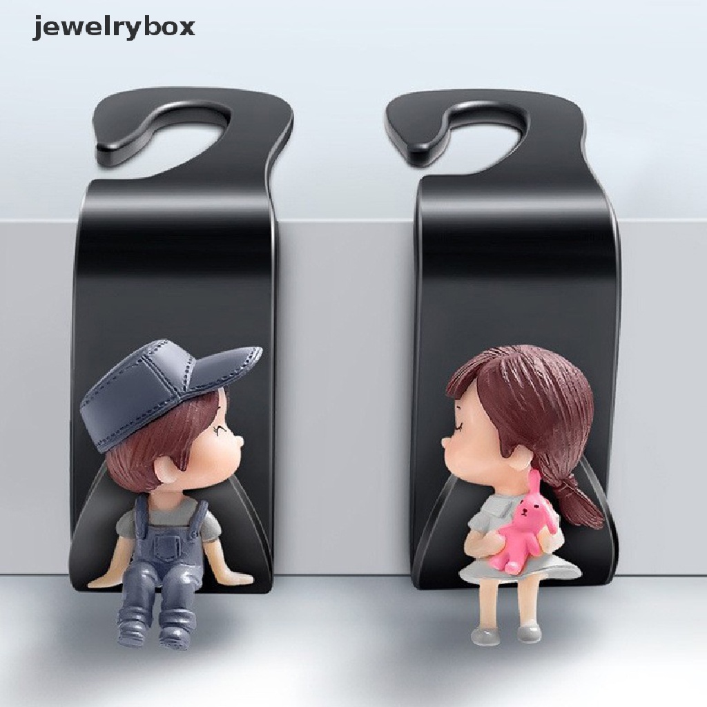 [jewelrybox] 2 Pcs Kreatif Mobil Hook Kartun Lucu Kursi Belakang Gantung Kait Penyimpanan Interior Mobil Kait Butik