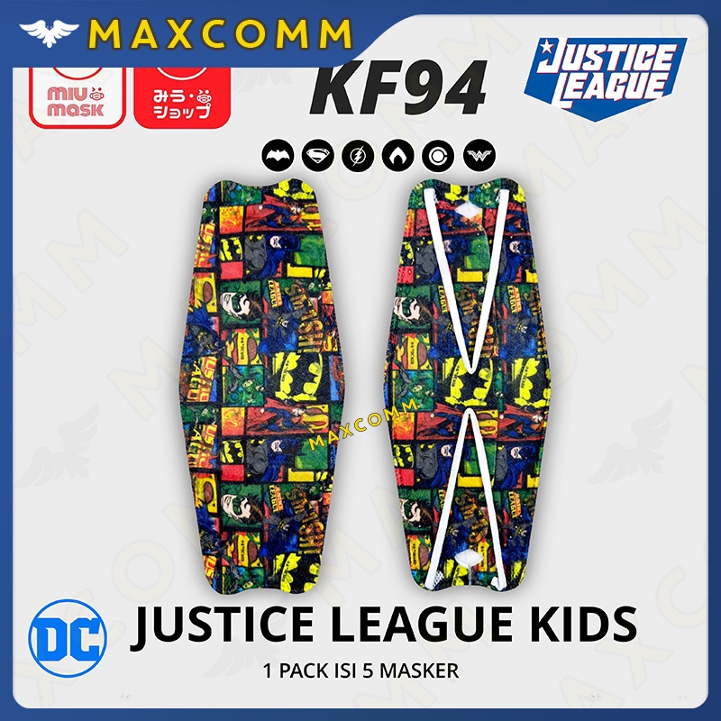 Masker MIU MASK Justice League KF94 Mask Anak (4Ply)