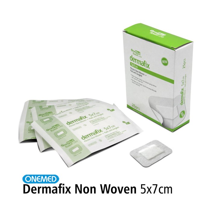 Dermafix 5 x 7 cm Plester Non Woven Onemed isi 25 OJ2