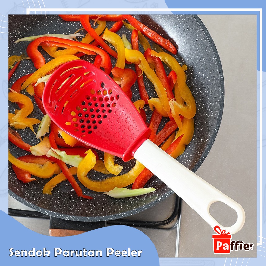 Sendok Parutan Peeler Saringan Serbaguna Alat Dapur Bumbu Masak Parut