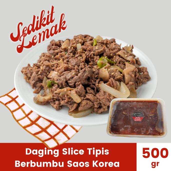 

Beef Slice Less Fat Bumbu Korea Siap Panggang/Grill TERLARIS