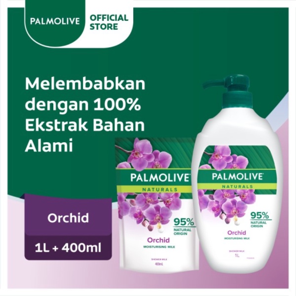 Jual Palmolive Naturals Milk  Orchid Sabun Mandi 1L  Refill 400ml Diskon