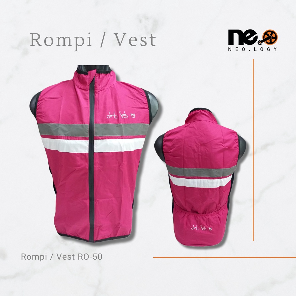 Rompi Sepeda Lipat Wanita 3SIXTY TRIFOLD DAHON Vest Unisex