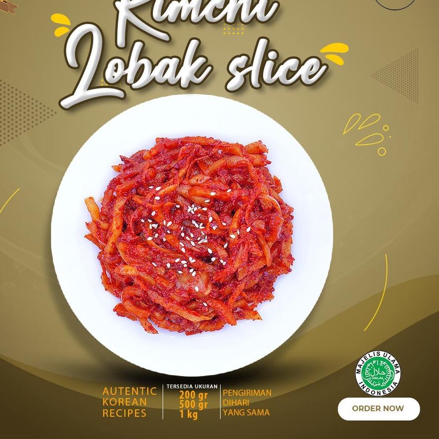 

❅ Fresh Kimchi Lobak Wortel Slice 1Kg Dibuat Oleh Chef Korea Asli Enak ✧