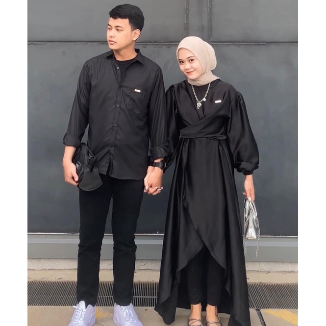 (VIASOF) ELZA DRESS COUPLE - BAJU COUPLE