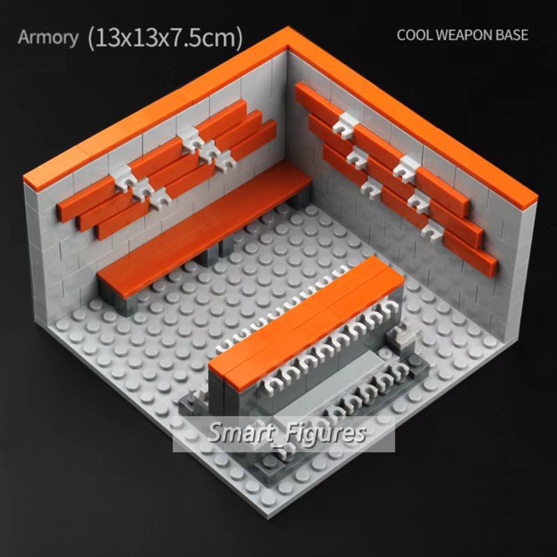 Mainan Rakitan Anak Rak Display Blok Bangunan Aksesoris Minifigures Set DIY Angka Mini MOC