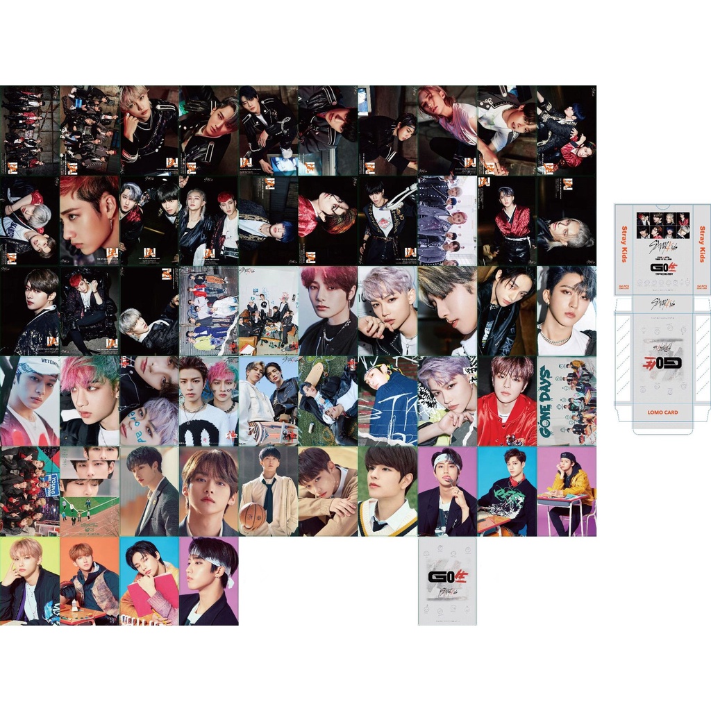 54-55pcs/box Album Stray Kids ODDINARY Stray Kids 2021pergian Photocards MANIAC Felix Hyunjin I.N Han Minho Chan Lomo Kartu Kpop Postcards