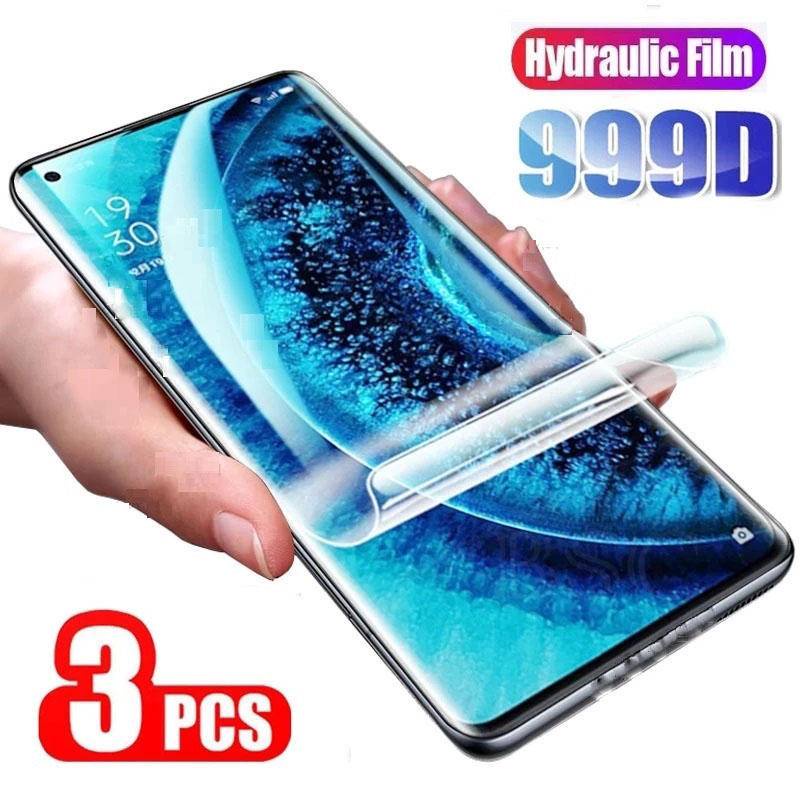 3pcs film Hidrogel Penuh Untuk OPPO Realme X X2 Pro XT X3 X7 X50 Pro GT Neo 2 3 3T Pelindung Layar Untuk OPPO Realme Narzo 30 50 Pro 50A 50i GT2 Pro film Pelindung