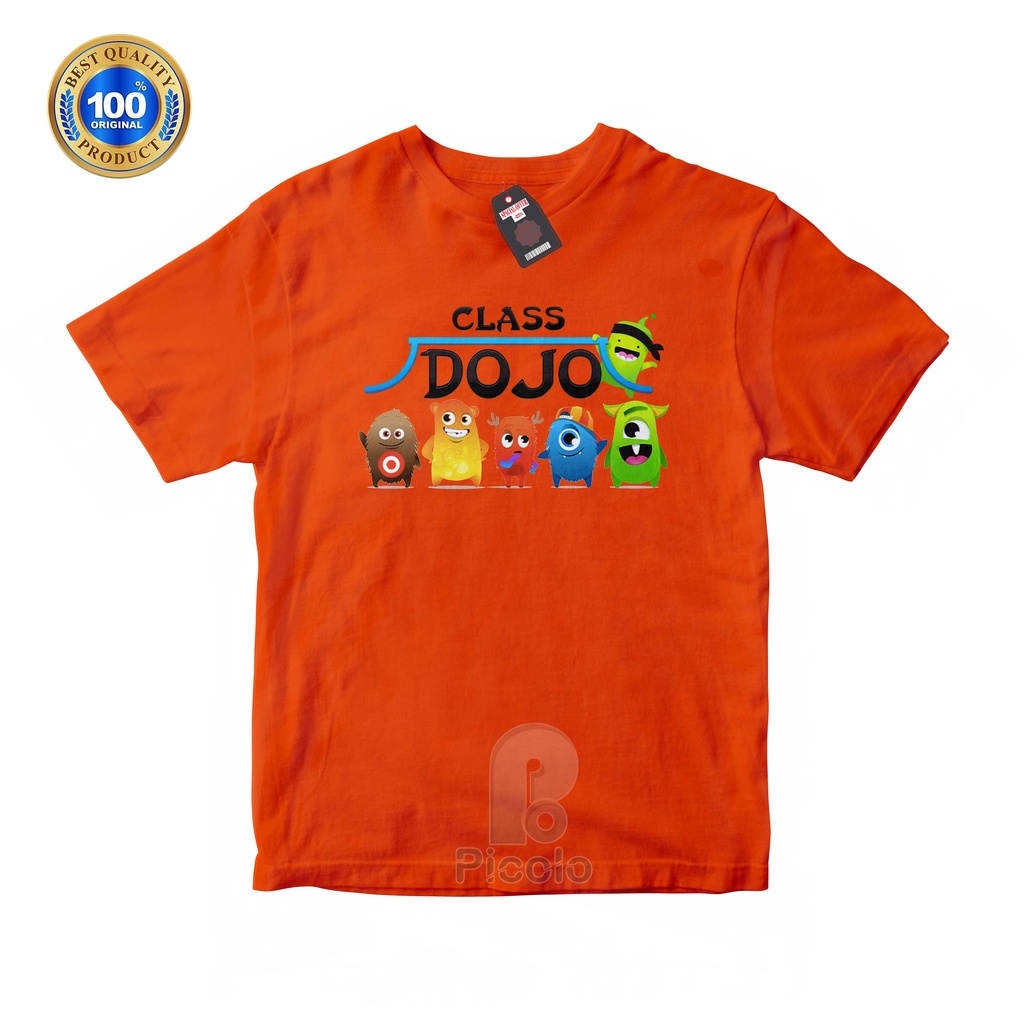 (FREE NAMA) BAJU KAOS ATASAN ANAK MOTIF CLASS DOJO UNISEX Bahan COTTUN