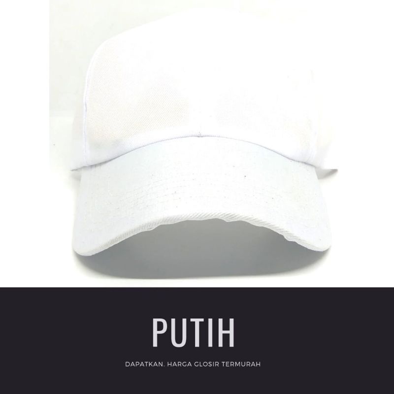 Topi Pria Wanita Baseball Polos Unisex Polo Caps Premium Termurah Warna Komplit