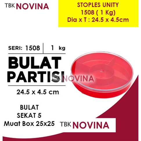STOPLES KUE 1KG TOPLES BULAT PARTISI SEKAT 5 UNITY 1508