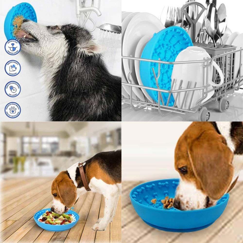 [Elegan] Mangkuk Makan Anjing Pengaman Mandi Distraction Bathing Distraction Slow Feeder Puppy Untuk Anjing Perlengkapan Hewan Peliharaan