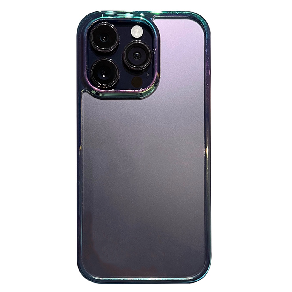 IPHONE Casing Laser Aurora Gradasi Mewah Untuk Iphone14Plus14 Pro Max Soft Clear Casing Iphone12 13 Pro Max Plating Shockproof Cover