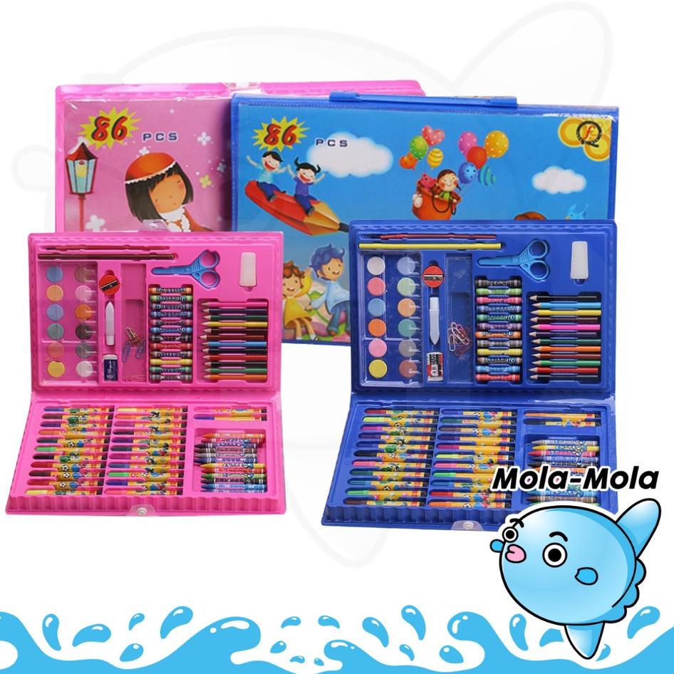 

Best Model MOLAMOLA Crayon Set Isi 86 Pensil Warna Cat Air Alat Lukis Karakter Stationary Color Pencil Murah