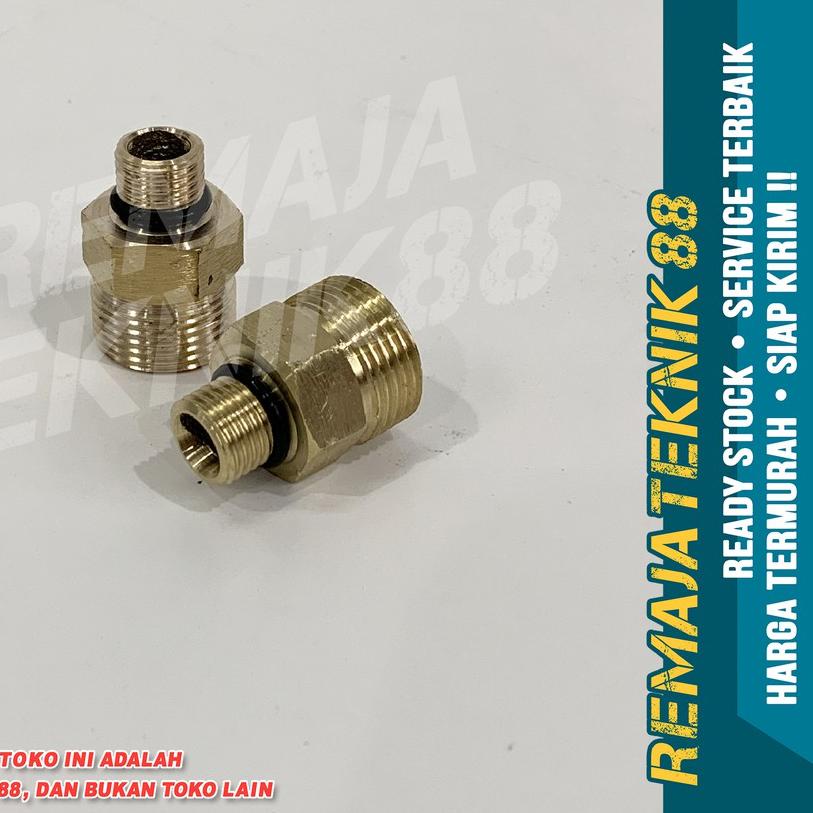 ✺ ADAPTER / NEPEL KUNINGAN / KONEKTOR SAMBUNGAN / UNTUK FOAM LANCE LAKONI LAGUNA 70 / DAYTONA 100 ۩