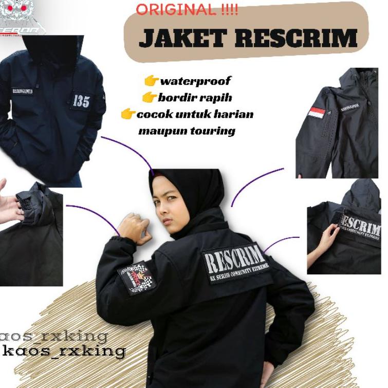TERPERCAYA JAKET Rx King RESCRIM RX KING original (JAKET PRIA & WANITA)
