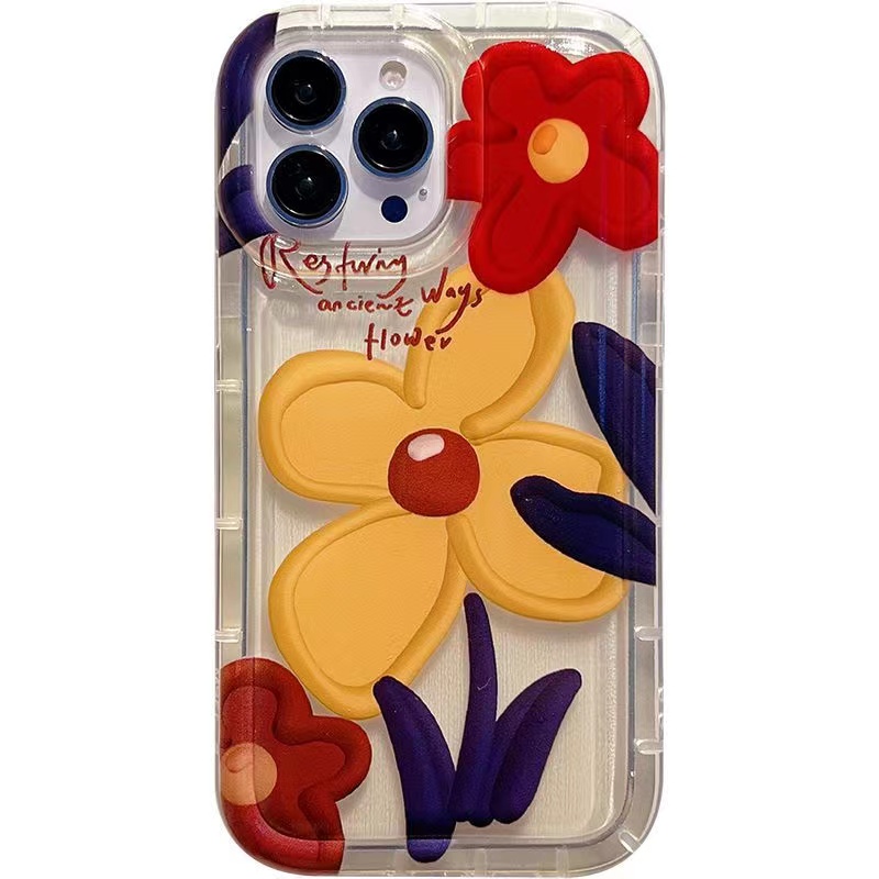 IPHONE Ins Retro Huruf Inggris Cocok Untuk Iphone14 14pro 14plus 13 13mini 13pro 13prm iPhone12 7Plus 8Plus Xr XS 13 12mini Pro Max TPU Empat Sudut Casing Ponsel Tahan Guncangan