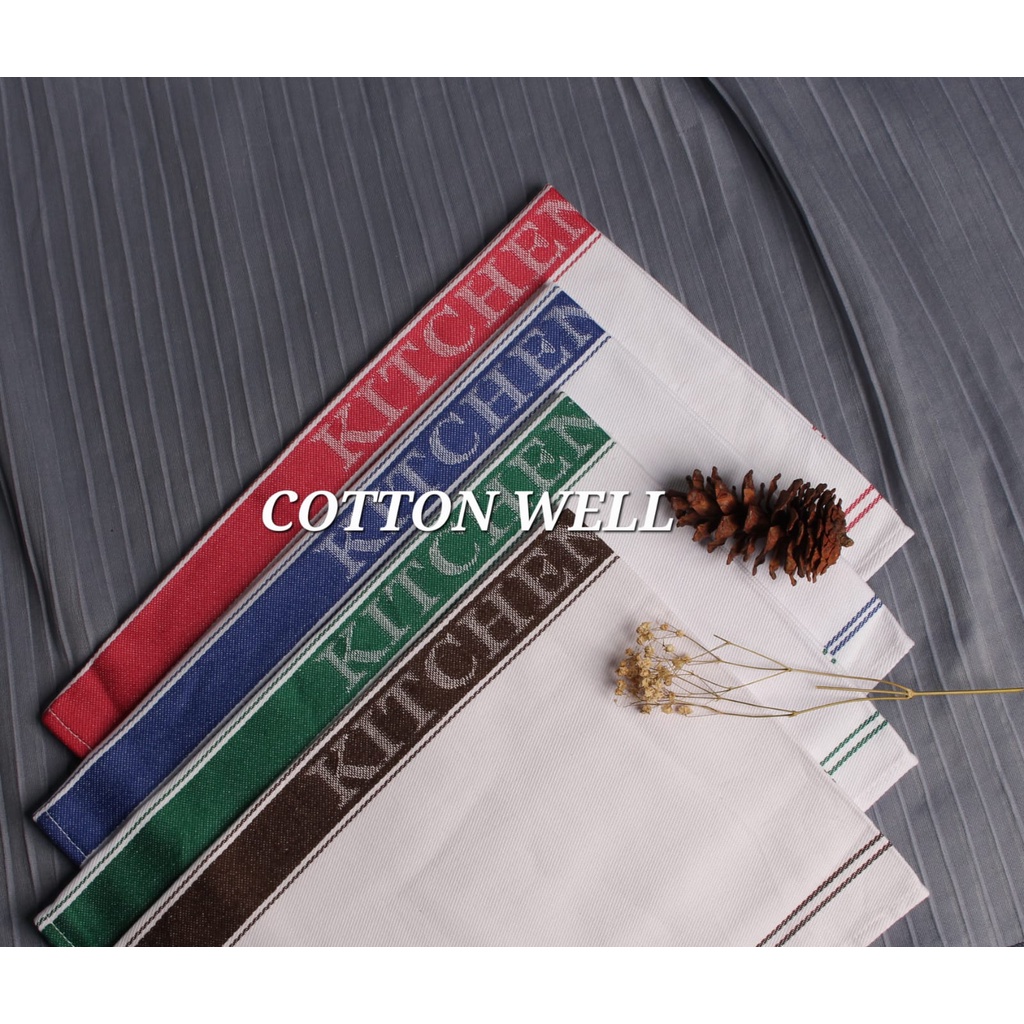 Serbet Kitchen Towel 45x70cm Glass Cloth Serbet Kain Lap Dapur Piring Tebal Lembut Serap Air Lap Piring