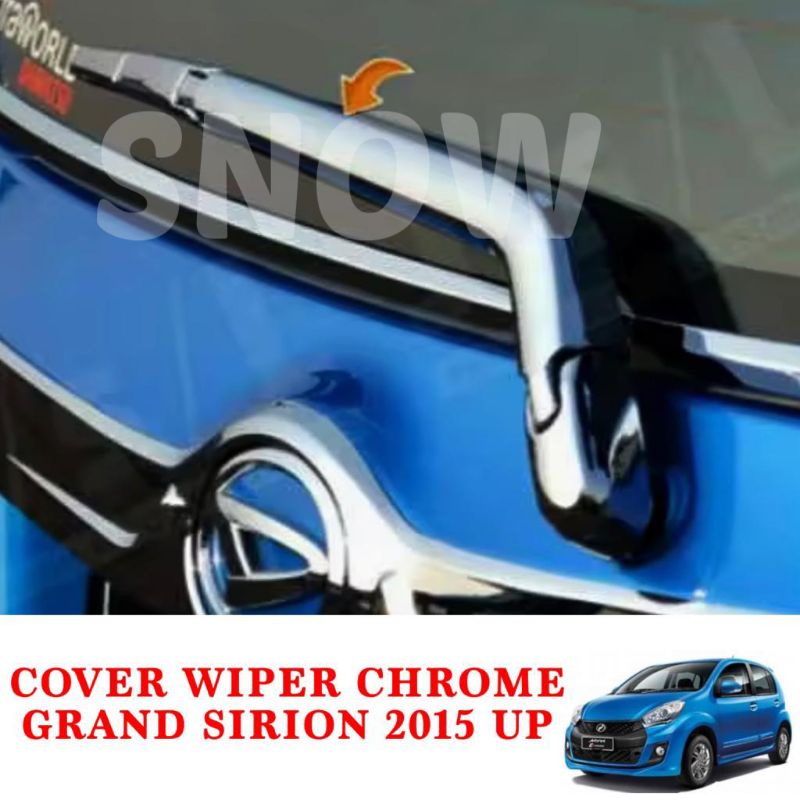 Cover Wiper Belakang Grand All New Sirion 2015 up  Chrome