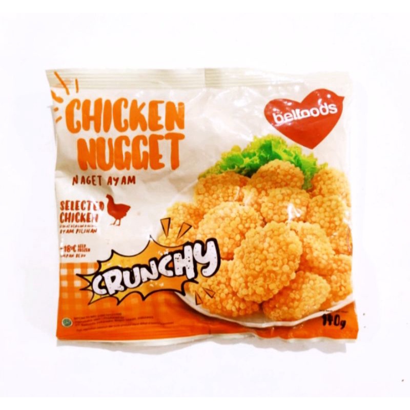 

belfoods chicken nuggets crunchy 140gr