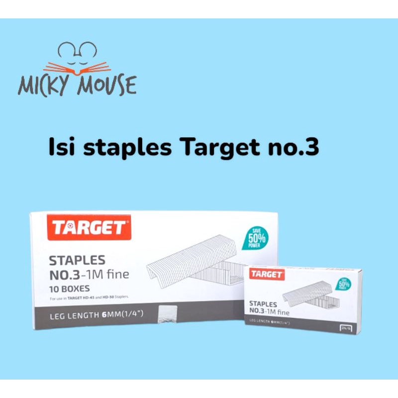 

10 pcs isi staples target no. 03 / 1 slop isi staples target no.03