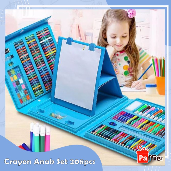 

Terlaris Crayon Anak Set 208 Pcs Pensil Warna Alat Lukis Gambar Jumbo Sekolah A