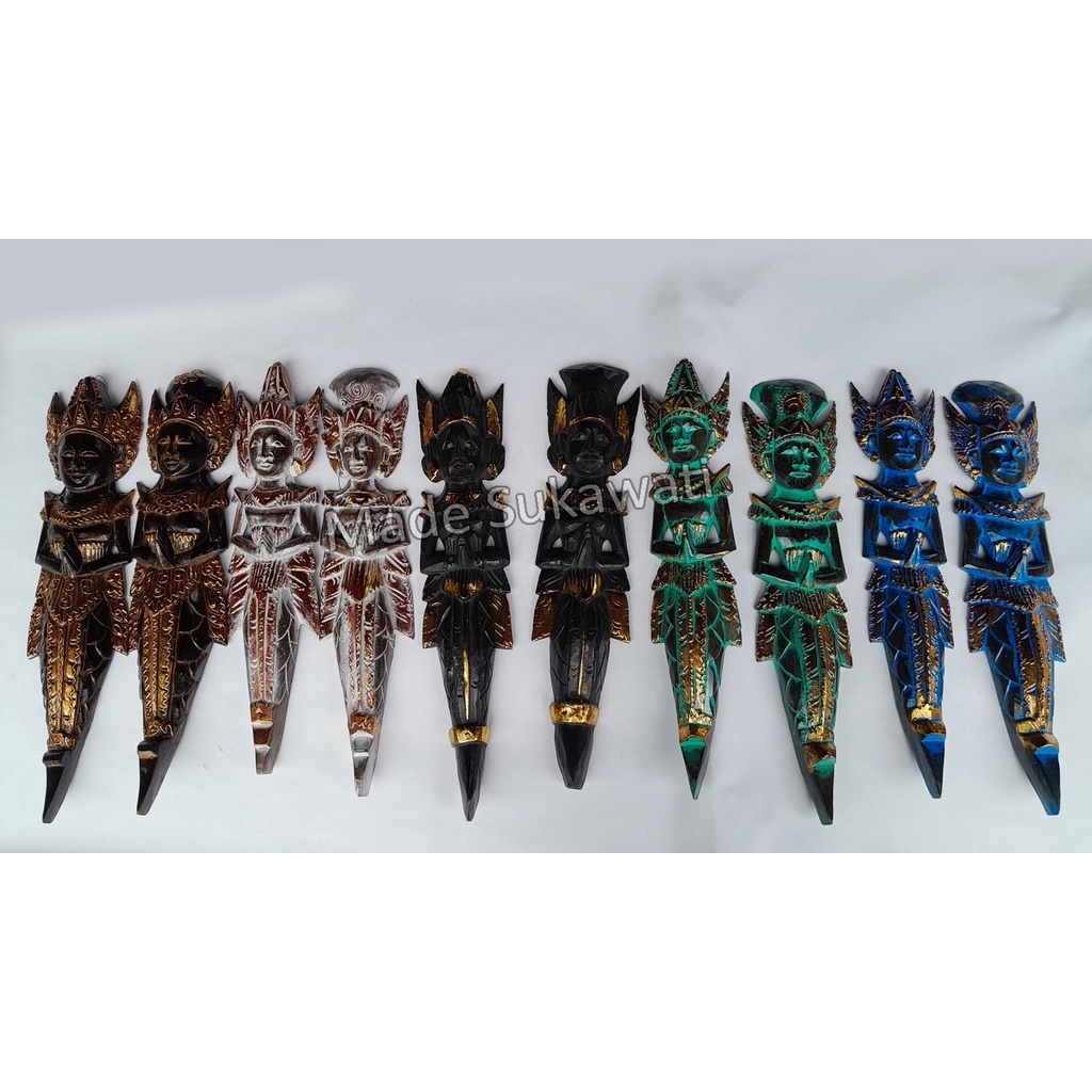 Kerajinan Ukiran kayu Rama Sita 100cm sinta shinta hiasan dinding dekorasi Bali