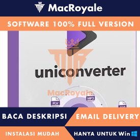 [Full Version] Wondershare UniConverter Lifetime Garansi - Konverter Video Serbaguna dengan Alat Edit dan Kompress