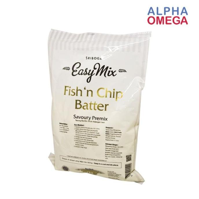 

SRIBOGA EASYMIX FISH N CHIP BATTER 1 KG - TEPUNG IKAN GORENG