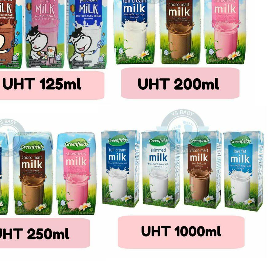 

➱ UHT Greenfields 125ml Perkarton isi 40 Greenfield ☟
