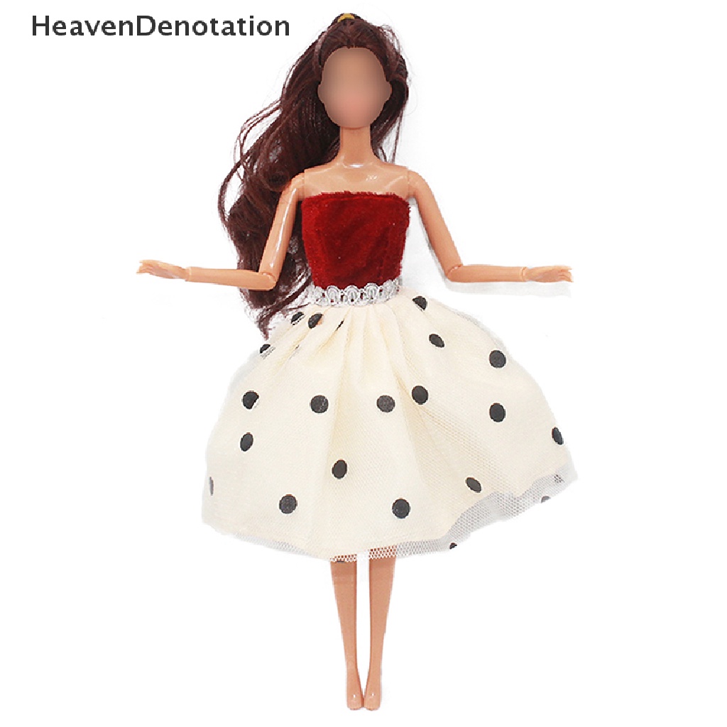 [HeavenDenotation] 1pc 30cm Dress Boneka Indah Bra Rok Boneka Dress Gaun HDV