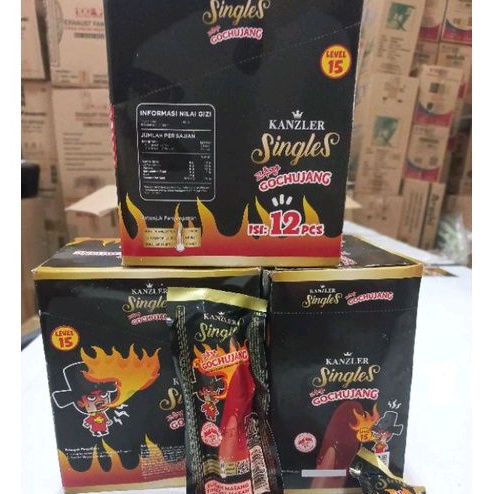 

Sosis Kanzler Sosis pedas Sosis Singles Gochujang 1dus isi 12