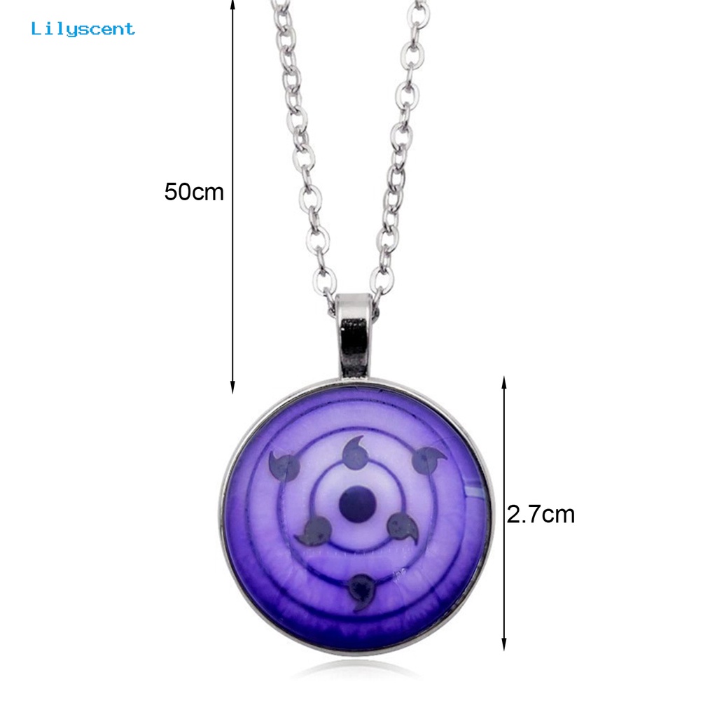 [LS] Charm Kalung Anime Peripheral Pola Unik Bentuk Bulat Geometris Dengan Liontin Menghias Menawan Aksesoris Anime Naruto Liontin Kalung Untuk Penggemar Anime