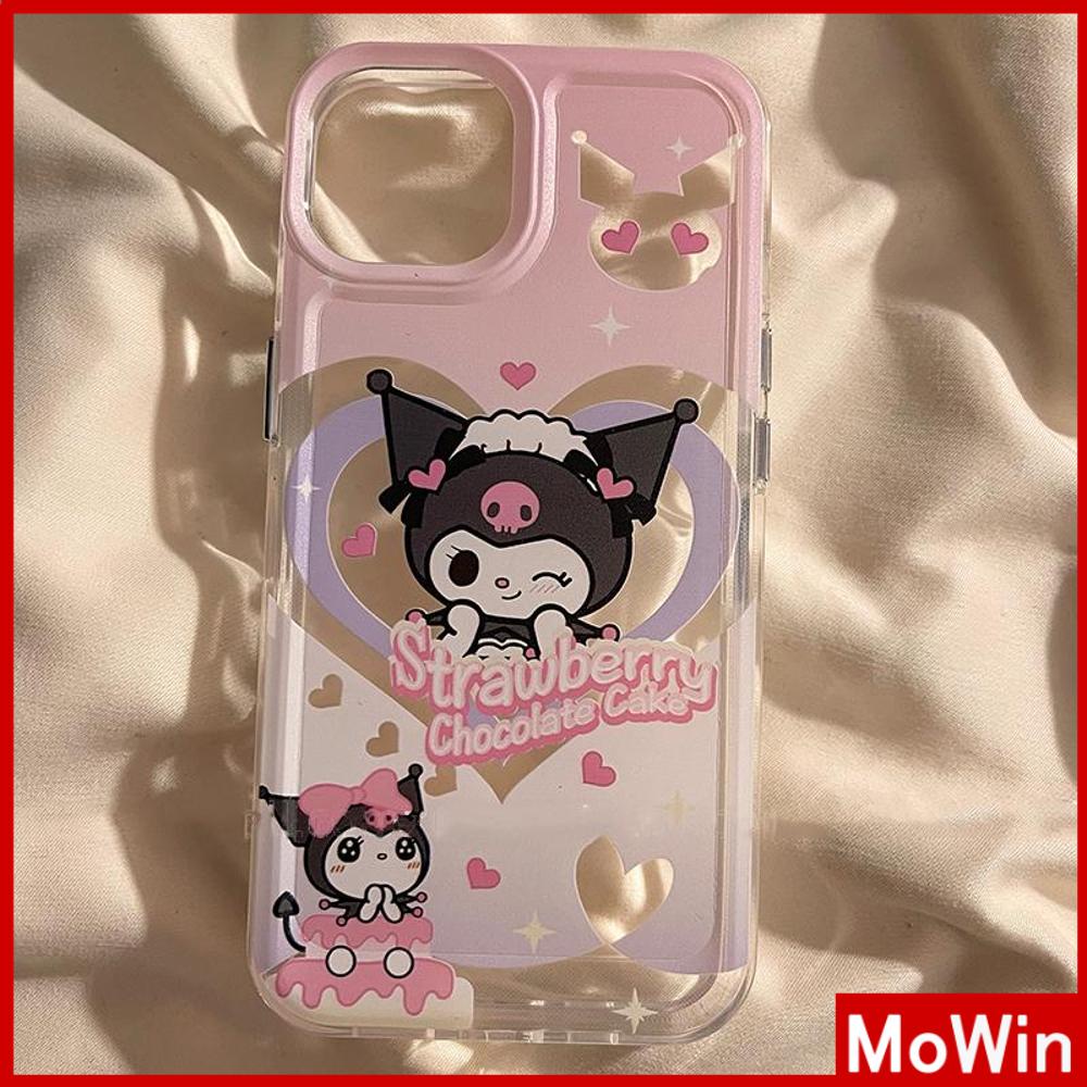 For iPhone 14 Pro Max iPhone Case Soft Case TPU Clear Case Plating Button Shockproof Cartoon Cute Compatible For iPhone 13 Pro Max 12 Pro Max 11 Pro Max 7plus XR xs max 6splus