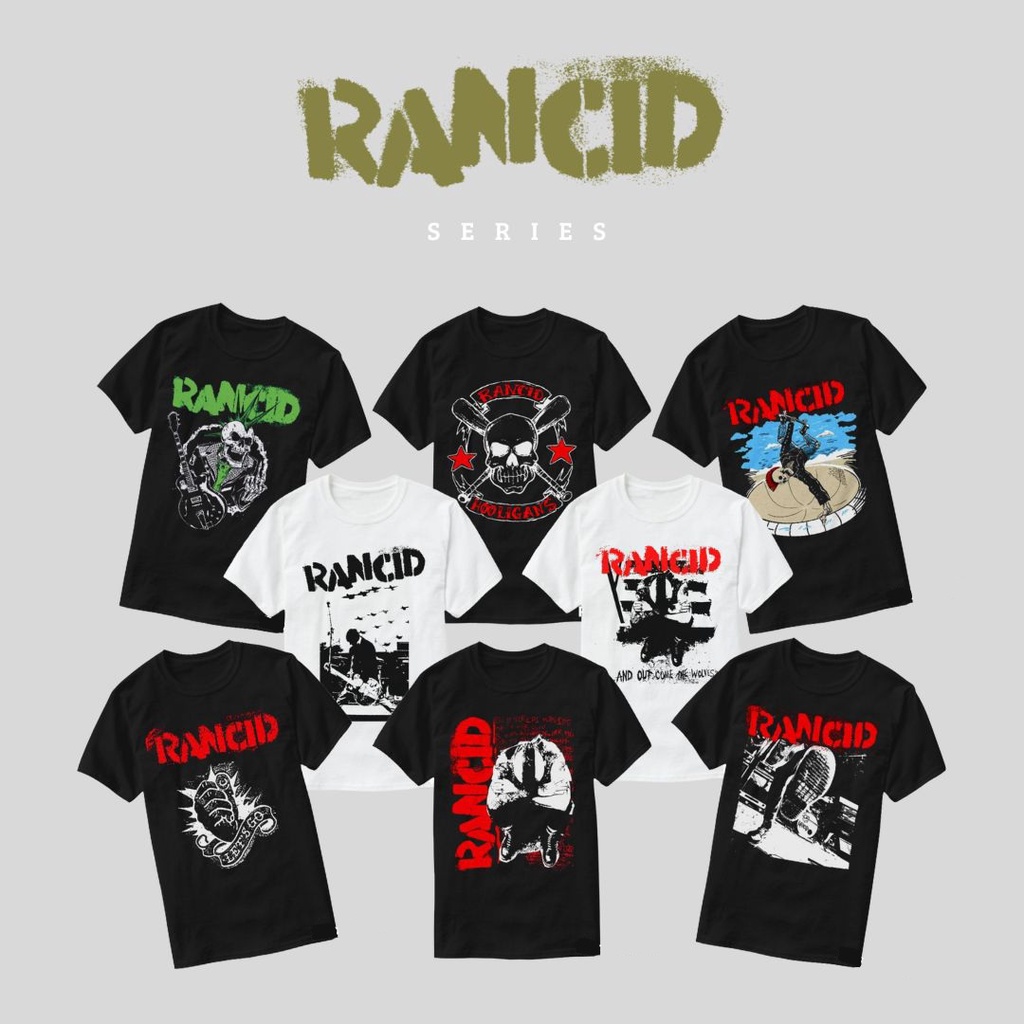 T-shirt Kaos Music Band Punk Rancid