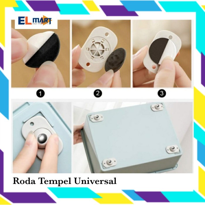 Roda Tempel Mini Universal Kecil Putar 360 Derajat Stainless RD01