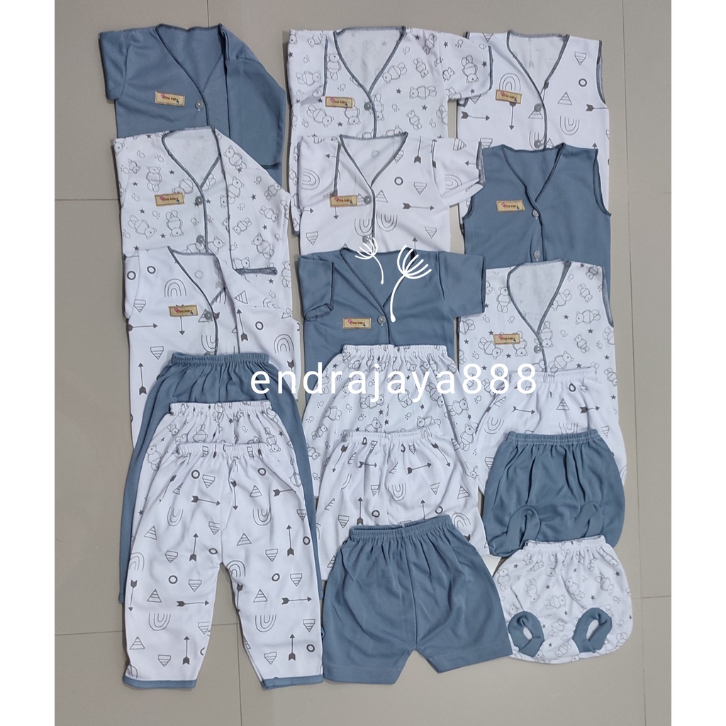 100rb Paket Hemat Set 18 PC Perlengkapan Melahirkan Bayi Baru Lahir Paket newborn baby boy girl Paling Murah paket komplit baju bayi tabur animal 18 pcs endra pink