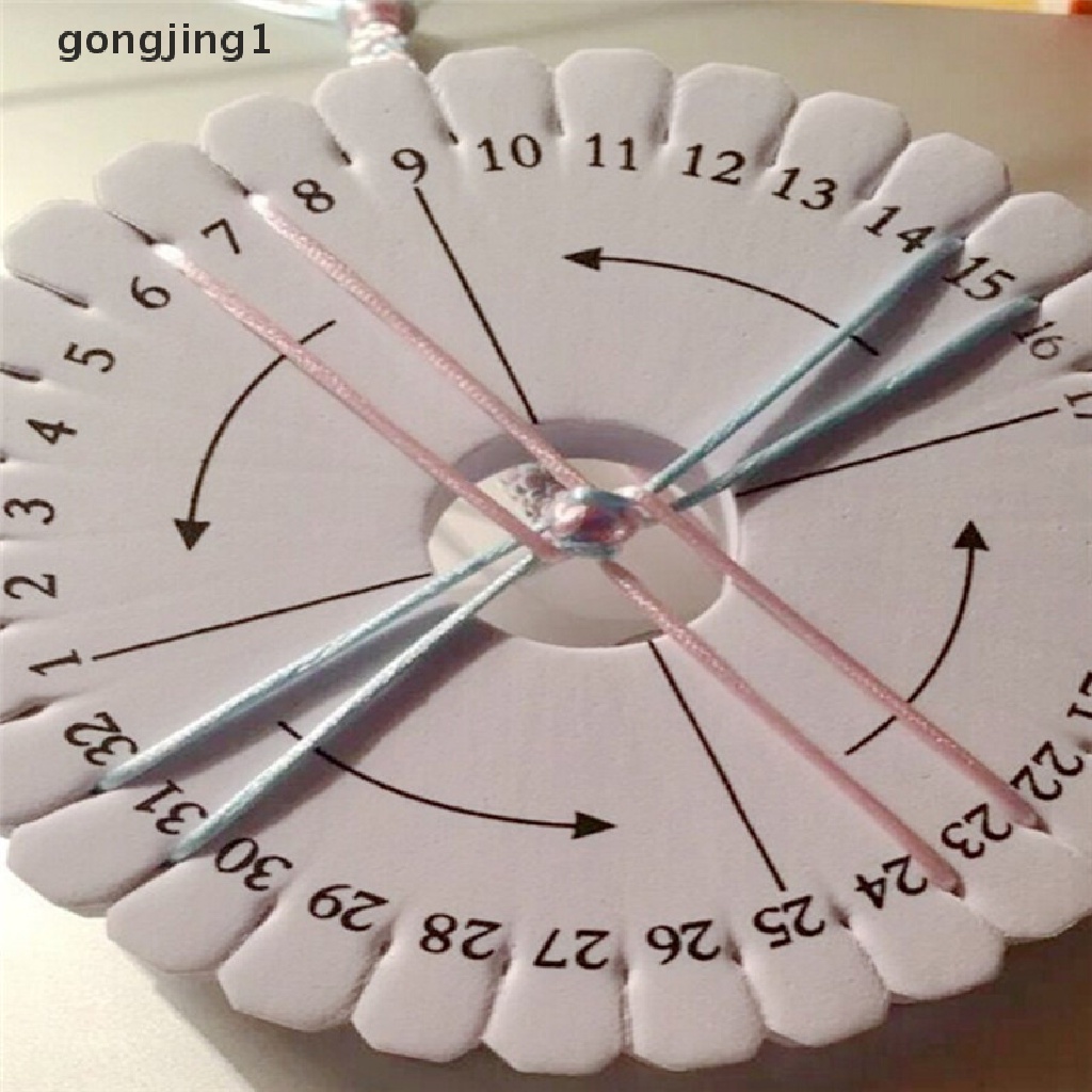 Ggg Bulat Persegi Handmade Manik-Manik Cord Disk Braiding Plate DIY Tali Kepang Braided ID